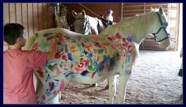 Pony Painting Parties at Peavine Creek Farm.